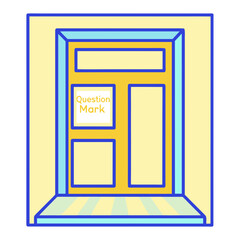 Simple Door With Question