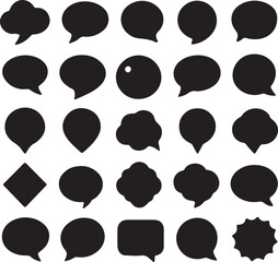 vector set of speech bubbles