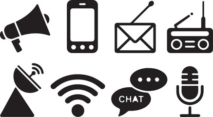 wireless communication icons