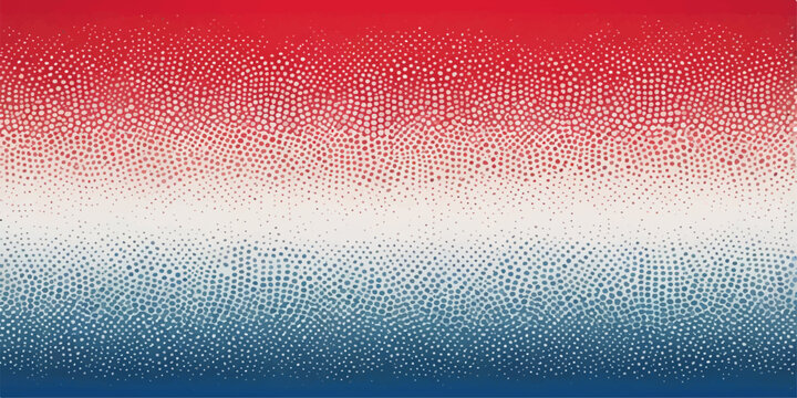 Abstract red, white and blue gradient texture background with smooth horizontal color transition