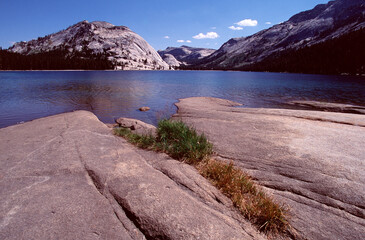 mountain lake in the morning