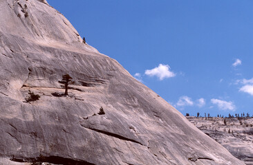 rock climber on the top of mountain