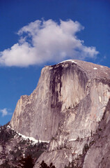 Clouds and Half Dome in Yosemite National Park