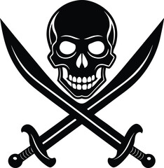 Skull and Crossbones Illustration