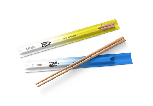Editable Chopstick Mockup Collection