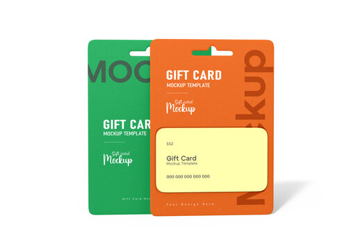 Gift Card Mockup PSD Template