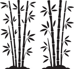 Fototapeta premium Detailed vector illustration of a bamboo tree created in adobe illustrator