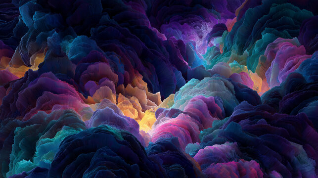 AI-powered creative art generation and digital design concept.