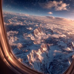 Warm sunlight filling the cabin, sleek modern aviation feel, clean and bright composition ideal for airline or travel. Generative AI