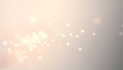 Generative AI depiction of interconnected digital particles forming a subtle network representing