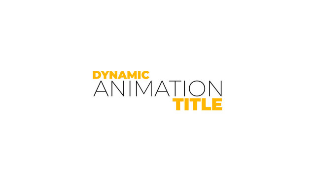 Kinetic Titles Animation 7