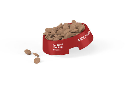 Pet Feeding Bowl Mockup