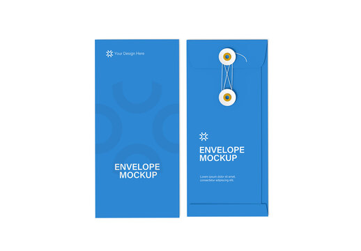 String Tie Envelope Mockup