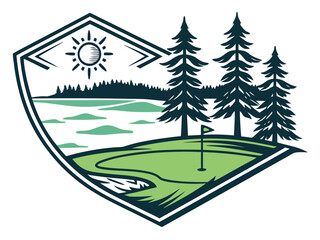 Golf Club Logo Vector Design