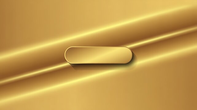  ratio 5;1. gold background with shadow of rounded rectangle isolated on transparent background
