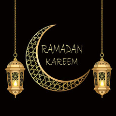 golden ramadan ornaments
