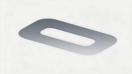 ratio 5;1. white background with shadow of rounded rectangle isolated on transparent background.