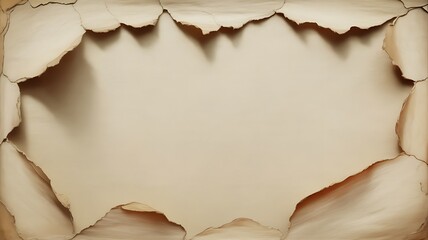 torn old paper on transparent background. for modern layout, copy space, advertising, or graphic design concept.