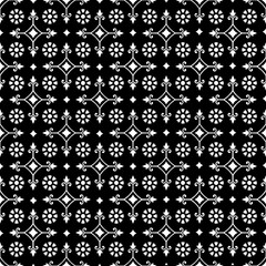 African ethnic-inspired pattern with delicate white floral designs set against a rich green background. The strong ethnic creates a sense of depth and visual ethnic , allowing the floral motifs to st