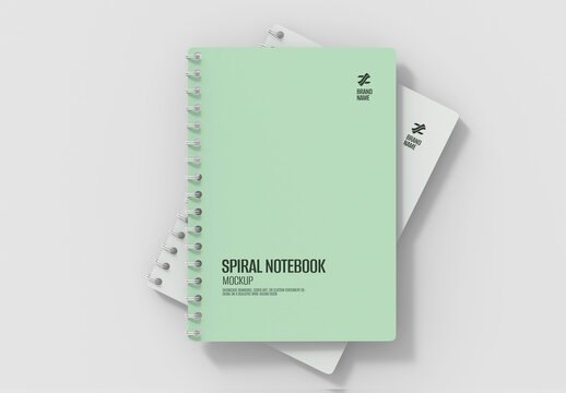 Spiral Notebook Branding Mockup