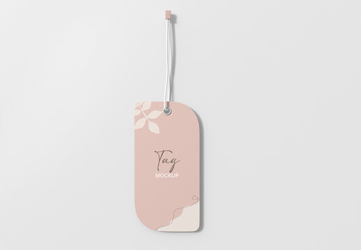 Isolated Tag Mockup