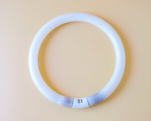 A broken and damaged fluorescent  light bulbs, recycling.