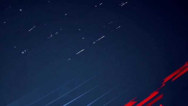modern abstract background, dark blue gradient with halftone dots, dynamic diagonal red lines, futuristic sports design, sleek minimal style, digital graphic pattern