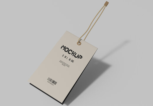 Hanging Label Tag Mockup PSD Template