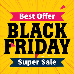 Obraz premium Black friday design