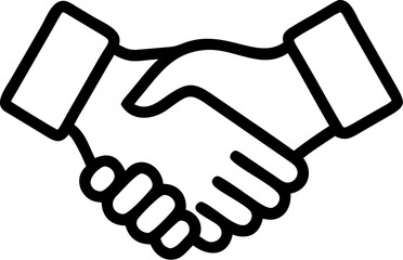 handshake icon vector illustration
