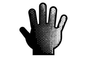 Fototapeta premium Hand with dotted pattern