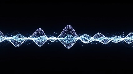 Abstract digital wave pattern