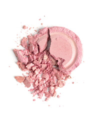 Crushed Pink Blush Powder Closeup