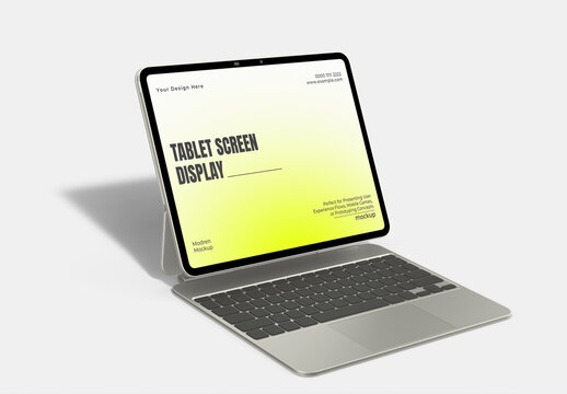 Tablet Device Screen Mockup