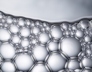 macro view of bubble foam texture a 3d rendering of ceramide in cosmetic beauty products