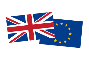 United Kingdom Page Page Page Page and Page Page Page EU divided  aria Page Page flag in torn paper texture with blue and re