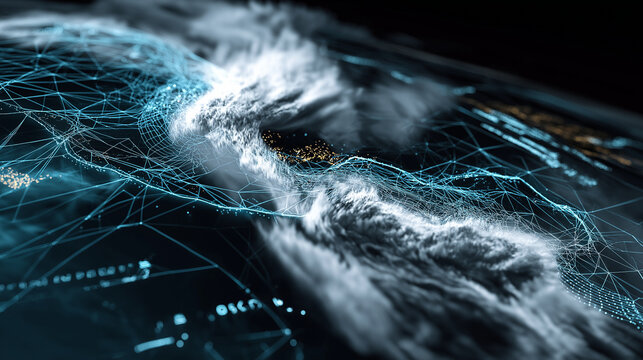 AI-powered weather forecasting and climate prediction technology.