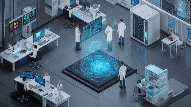 AI research and development lab driving technological innovation. - Powered by Adobe