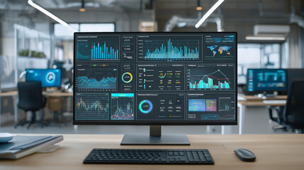 AI analytics technology for business intelligence and strategic decision-making.