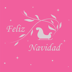 feliz navidad or merry christmas typography calligraphy font letterings text vector design