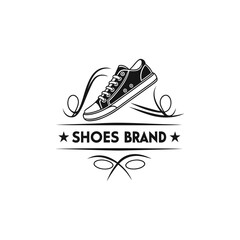 creative modern shoe logo featuring dynamic footwear illustrations, clean minimal vector logos suitable for shoe brands, fashion labels, and apparel business