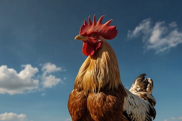 rooster on the farm