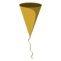 Party Decoration Cone Shaped Holiday Balloon Illustration