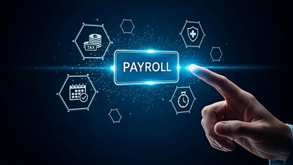 Payroll process for business concept.