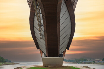 Nakhonsawan, Thailand The new landmark in Paknumpho called as Pasan, the headwater of Chao Phraya river.