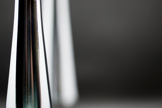 close up of crome rod