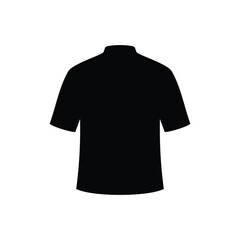 Chef shirt silhouette vector flat illustration design.