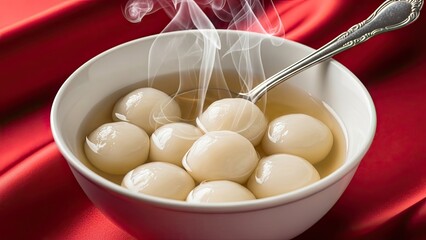 Steamed Dumplings in a Bowl.