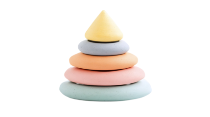 Colorful Pyramid Rings