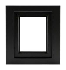 Fototapeta premium Dynamic black frame displaying showcase modern isolated on transparent background